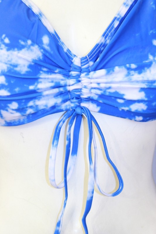 Three-piece Tie-dye Bikini