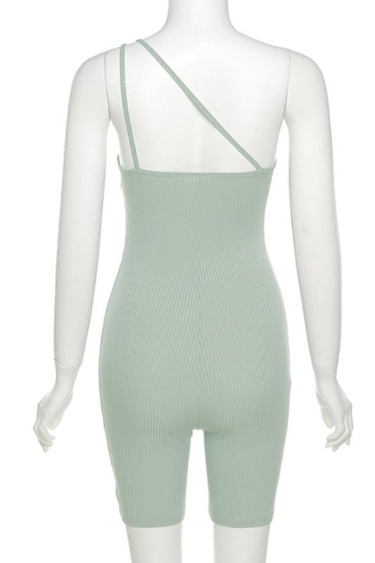 Sleeveless Tight-Fitting Romper