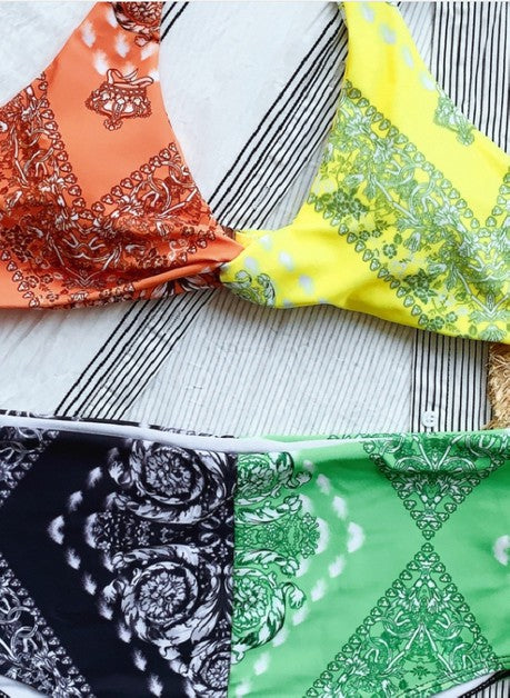 straps knotted swimsuit