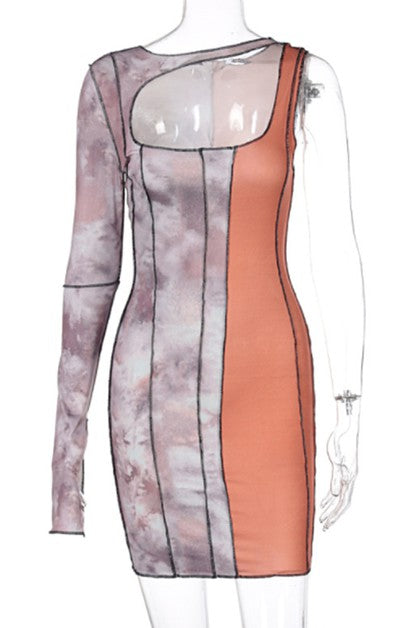 single sleeve contrast stitching