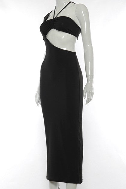 unilateral sleeves dress