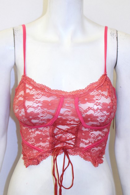 sexy lace self-cultivation top