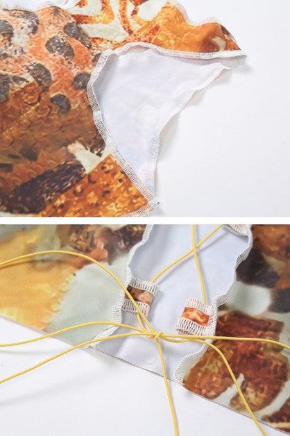 bandage hollow sexy slim top