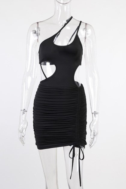 Temperament Ruched dress