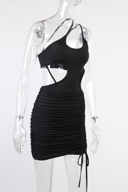 Temperament Ruched dress