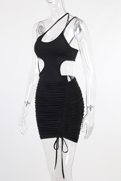 Temperament Ruched dress