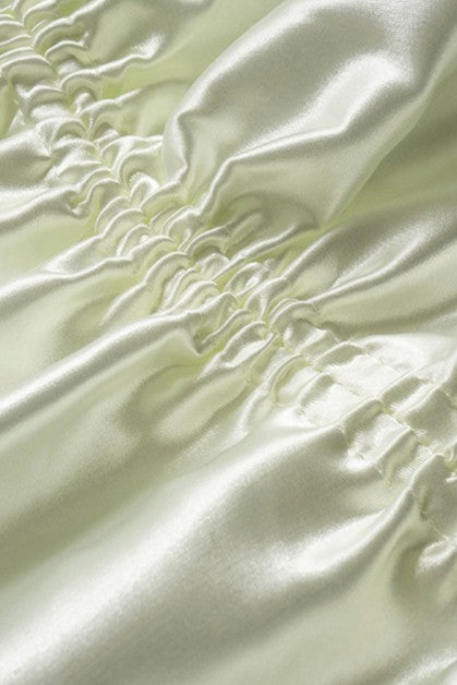 sling pleated sexy dress