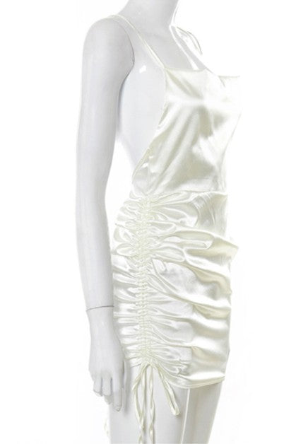 sling pleated sexy dress