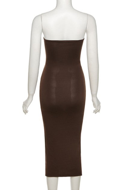 Sexy Hollow High-Split Dress