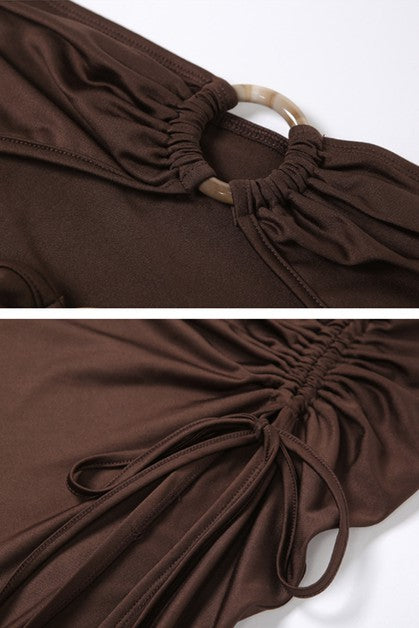 Sexy Hollow High-Split Dress