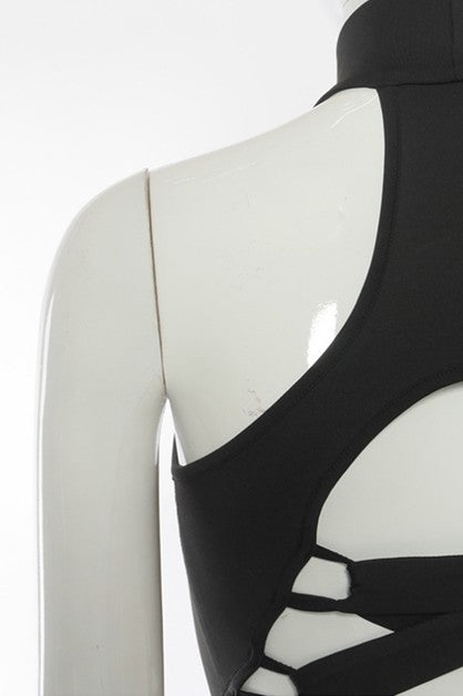 halter neck sleeveless dress