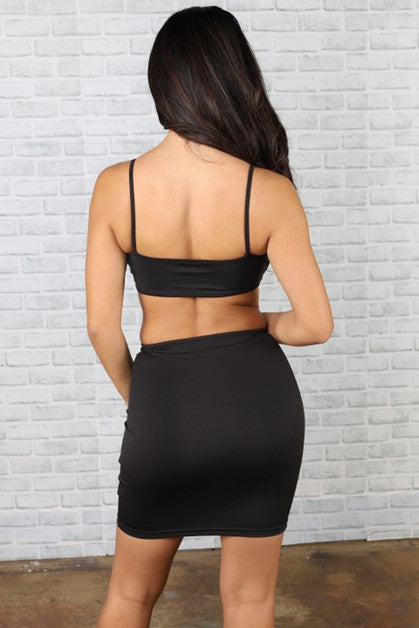 sling hollow sexy backpack hip dress